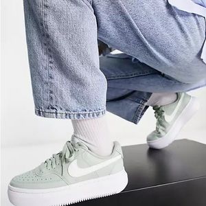 Nike Court Vision Alta Women's Shoes in Mint Green